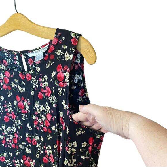 Vintage Dressbarn woman navy and Red Sleeveless Maxi Sundress plus size 16W - Picture 7 of 10